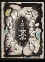 ink on paper, 14 x 17, fish-11, 1999