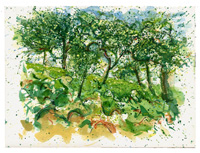 TOPANGA OAKS 11, watercolor on paper, 9in by 13in, 2008