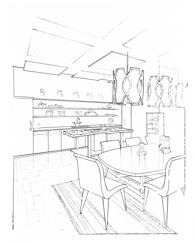 kitchen study, la grange interiors